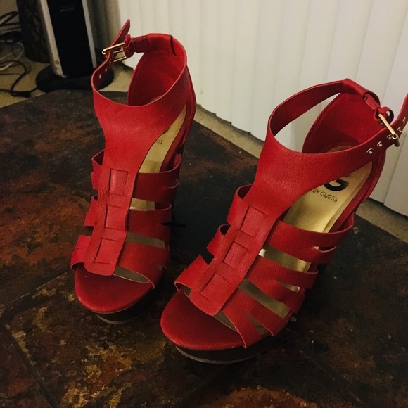 Guess Shoes - Ladies stacked heel by Guess
